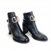 Valentino Grainy Leather Ankle Boots 